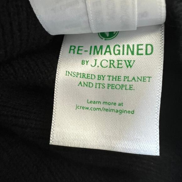 J Crew Cashmere Fringe Trim Sweater Tank Top XS Black - Picture 12 of 13